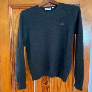 Lacoste Black 100% Cashmere Sweater Size M